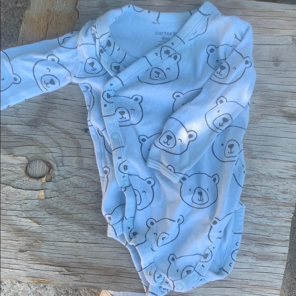 carters 9M boy blue bodysuit
